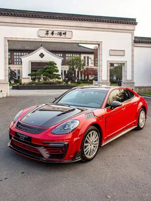 MSY Panamera 971 Kit de corpo Fibra de carbono vermelha Substituição do pára-choque frontal Spoiler Widebody Kit