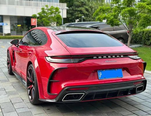 MSY Panamera 971 Kit de corpo Fibra de carbono vermelha Substituição do pára-choque frontal Spoiler Widebody Kit