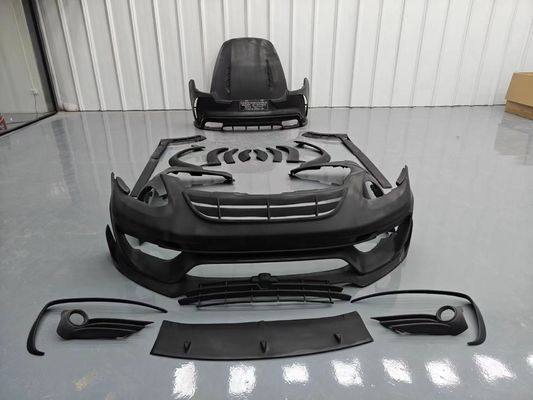 MSY Panamera 971 Kit de corpo Fibra de carbono vermelha Substituição do pára-choque frontal Spoiler Widebody Kit