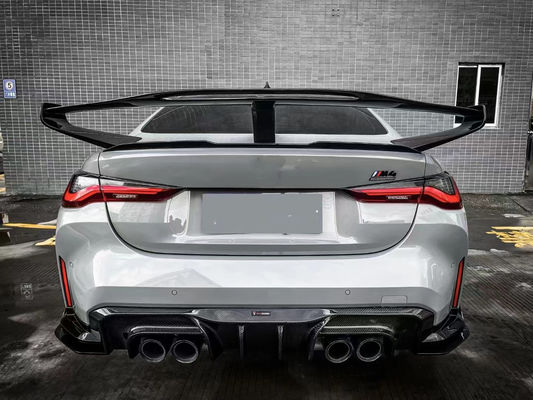 Para BMW Série 4 G80 G82 M3 M4 Spoiler de fibra de carbono G80 G82 M3 M4 Upgraded GTR Style Spoiler Wing