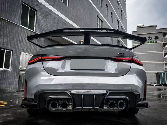 Para BMW Série 4 G80 G82 M3 M4 Spoiler de fibra de carbono G80 G82 M3 M4 Upgraded GTR Style Spoiler Wing