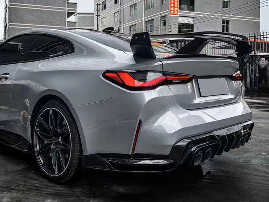 Para BMW Série 4 G80 G82 M3 M4 Spoiler de fibra de carbono G80 G82 M3 M4 Upgraded GTR Style Spoiler Wing
