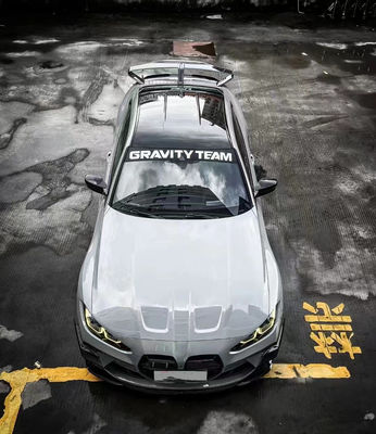 Para BMW Série 4 G80 G82 M3 M4 Spoiler de fibra de carbono G80 G82 M3 M4 Upgraded GTR Style Spoiler Wing