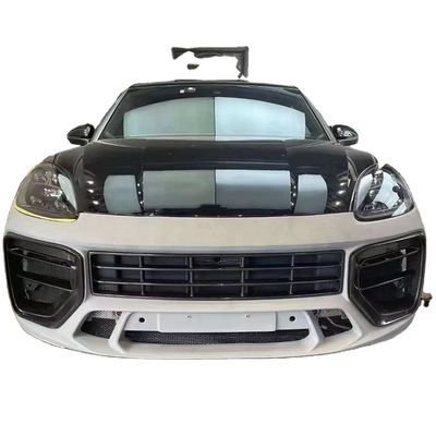 Cayenne Porsche Body Kit Difusor de lábio frontal de fibra de carbono seca MTR estilo