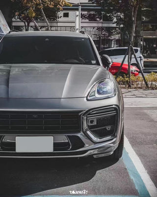 Cayenne Porsche Body Kit Difusor de lábio frontal de fibra de carbono seca MTR estilo