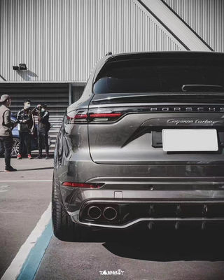 Cayenne Porsche Body Kit Difusor de lábio frontal de fibra de carbono seca MTR estilo