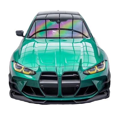 Para o BMW G80 G82 M3 M4 Kit de corpo de fibra de carbono G80 G82 M3 M4 Atualizado AE Estilo Fronteiro Difusor de Lábios Spoiler Side Skirt Body Kit