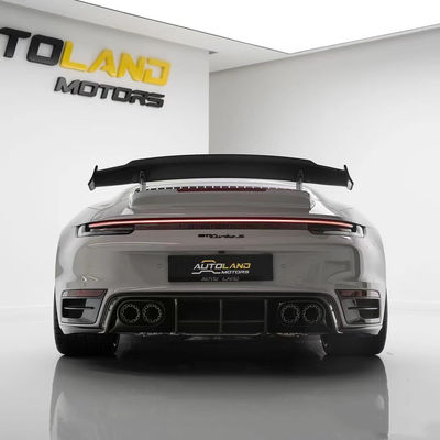 Reparação Porsche 992 Body Kit BS Style Turbo Widebody Diffuser Spoiler Fibra de Carbono Seca
