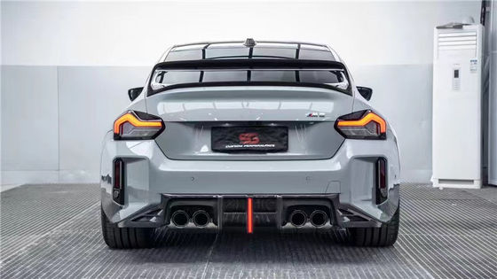 Para BMW M2 G87 Kit de corpo de fibra de carbono M2 G87 Upgraded AE Style Fibra de carbono frontal de lábio difusor spoiler Kit de corpo