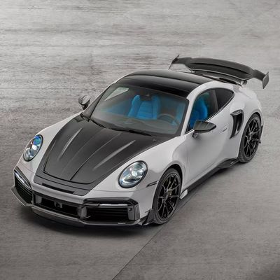 992 Turbo Porsche Body Kit Fibra de Carbono MSY Estilo Diy Rear Bumper Spoiler Hood