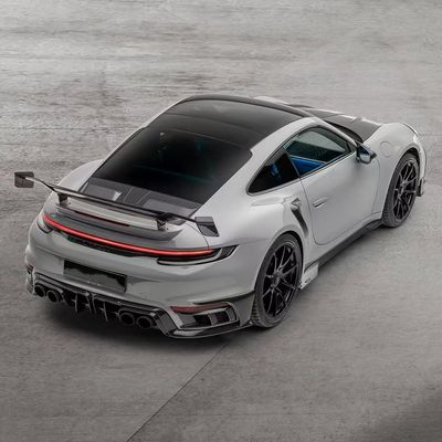 992 Turbo Porsche Body Kit Fibra de Carbono MSY Estilo Diy Rear Bumper Spoiler Hood