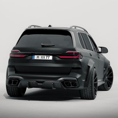 Para BMW X7 Fibra de Carbono Kit de corpo X7 Fibra de Carbono Frente Lips Diffuser Spoiler Hood Side Skirt Wide Body Kit