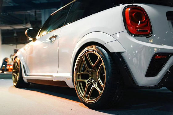 Para BMW MINI Kit de corpo de fibra de carbono MINI Upgrades ASP estilo Frente e traseiro parachoque lateral saia spoiler Wide-body Kit