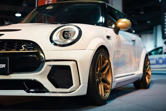 Para BMW MINI Kit de corpo de fibra de carbono MINI Upgrades ASP estilo Frente e traseiro parachoque lateral saia spoiler Wide-body Kit