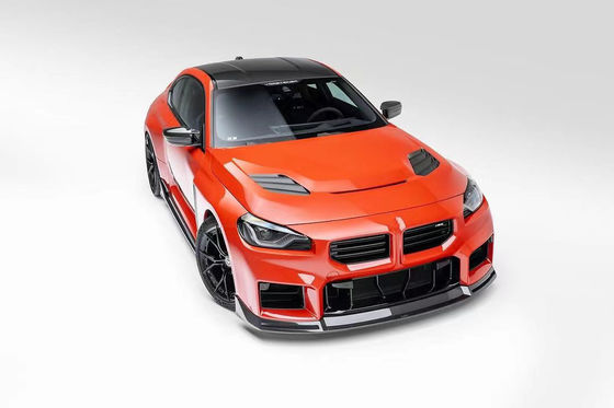Para o BMW M2 Kit de Corpo de Fibra de Carbono M2 Upgraded Vors-style Carbon Fiber Front Lip Diffuser Spoiler Hood Side Skirt