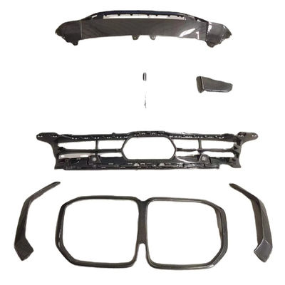 Para BMW X7 Kit de corpo de fibra de carbono X7 OEM estilo de fibra de carbono frontal difusor de lábios Kit de corpo de sombra de luz grande