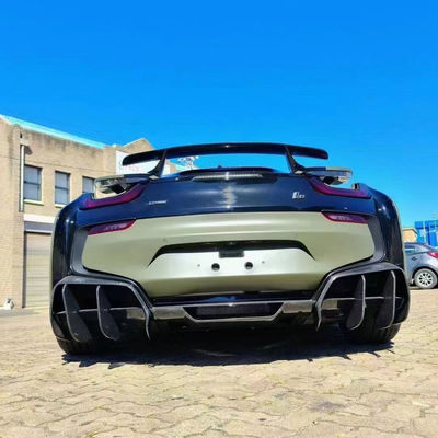 Para o BMW I8 Kit de corpo de fibra de carbono I8 Fibra de carbono Lobo frontal difusor spoiler saia lateral