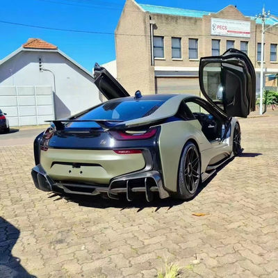 Para o BMW I8 Kit de corpo de fibra de carbono I8 Fibra de carbono Lobo frontal difusor spoiler saia lateral