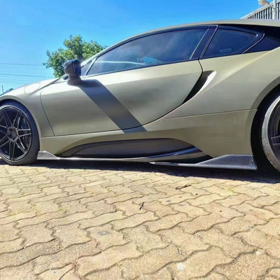Para o BMW I8 Kit de corpo de fibra de carbono I8 Fibra de carbono Lobo frontal difusor spoiler saia lateral