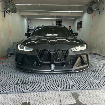 4 Coupe Bmw M3 Body Kit Azul Substitua Frente GEEX Estilo Frente Bump Fenders