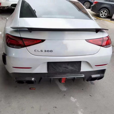 Venda 2018-2022 para Mercedes CLS300 CLS350 W257 Kit de carroceria de fibra de carbono CLS Fibra de carbono Scoop frontal spoiler difusor traseiro