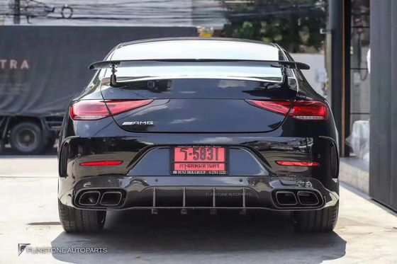 Venda 2018-2022 para Mercedes CLS300 CLS350 W257 Kit de carroceria de fibra de carbono CLS Fibra de carbono Scoop frontal spoiler difusor traseiro