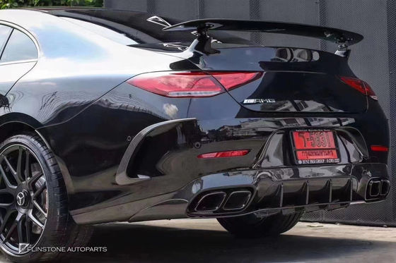 Venda 2018-2022 para Mercedes CLS300 CLS350 W257 Kit de carroceria de fibra de carbono CLS Fibra de carbono Scoop frontal spoiler difusor traseiro
