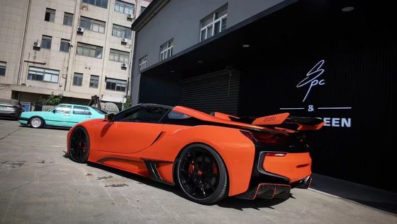 I8 BMW Body Kit Car 2018 - 2019 Spoiler de fibra de carbono Frente Spoiler de pára-choque Ala