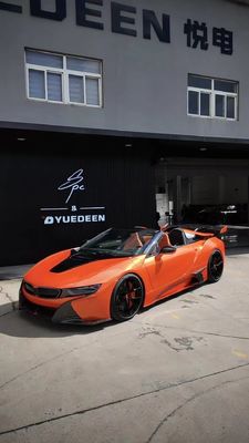 I8 BMW Body Kit Car 2018 - 2019 Spoiler de fibra de carbono Frente Spoiler de pára-choque Ala