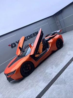 I8 BMW Body Kit Car 2018 - 2019 Spoiler de fibra de carbono Frente Spoiler de pára-choque Ala