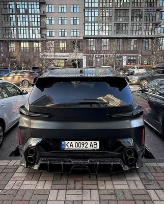 XM Bmw Wide Body Kit Fibra de Carbono Spoiler de Lábio Fronteiro Preto Bmw Side Skirt Arco da Roda