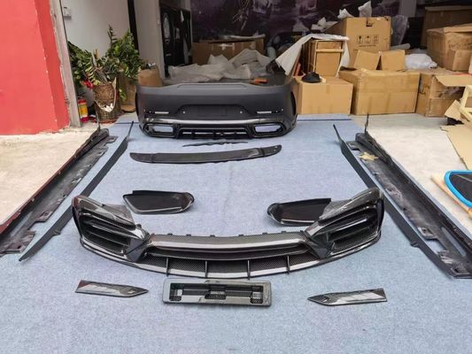 Para a Mercedes AMG GT50 53 63 Kit de corpo de fibra de carbono AMG GT50 53 63 Upgraded Top Style Fibra de carbono Fronte Lips Diffuser Spoiler