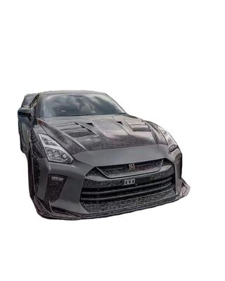 Para o Nissan GTR R35 Carbon Fiber Body Kit GTR Upgraded Top Style Carbon Fiber Frente e traseiro Bumper Side Skirt Spoilers