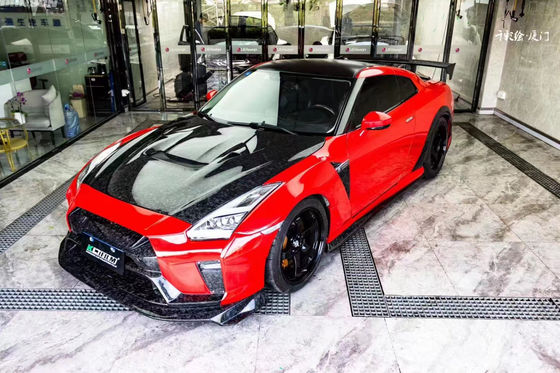Para Nissan GTR Body Kit GTR R35 Atualiza o VARIS-estilo de fibra de carbono Frente e traseiro Bumper Spoiler Body Kit