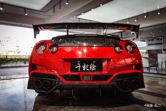 Para Nissan GTR Body Kit GTR R35 Atualiza o VARIS-estilo de fibra de carbono Frente e traseiro Bumper Spoiler Body Kit