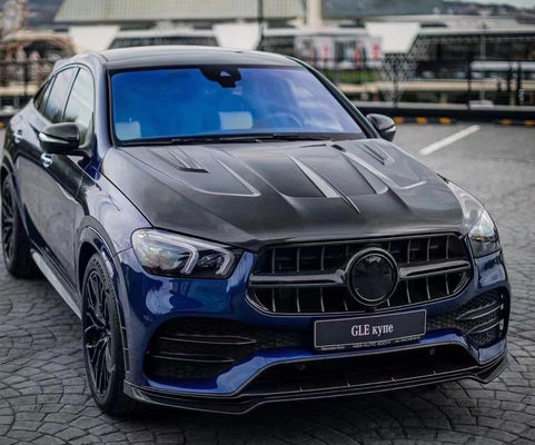 Novo produto Capuz de fibra de carbono para Mercedes GLE Coupé GLE Cobertura do motor de fibra de carbono Cobertura da escotilha