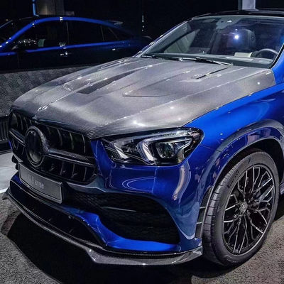 Novo produto Capuz de fibra de carbono para Mercedes GLE Coupé GLE Cobertura do motor de fibra de carbono Cobertura da escotilha