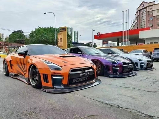 Customizado 2022 Nissan Body Kit GTR R35 Car Bumper Covers Frente e traseiro