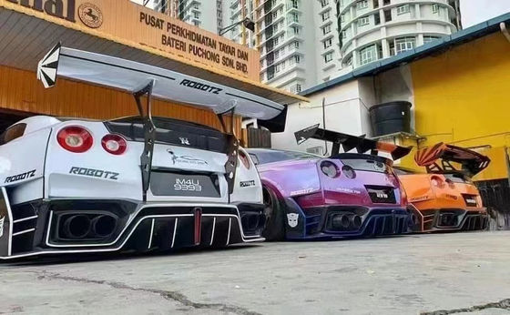Customizado 2022 Nissan Body Kit GTR R35 Car Bumper Covers Frente e traseiro