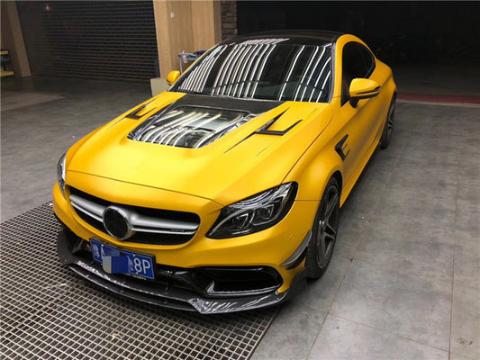 Cobertura de fibra de carbono para Benz C63 Coupe Material de fibra de carbono C63 Carbon Fiber Hood Motor Hood