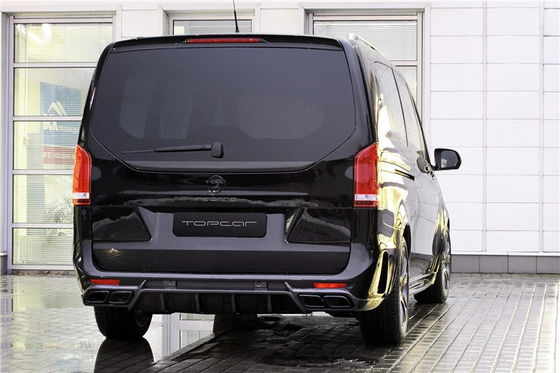 Kit de carroceria para Benz Vito V260 FRP + Materiais de fibra de carbono Vito V260 Upgraded TOPCAR Style Kit de carroceria de pára-choque dianteiro e traseiro