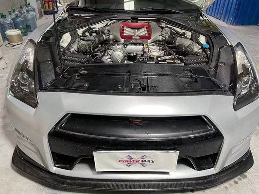 2007- Nissan 150mm Body Kit GTR R35 Fibra de Carbono Motor Shield Bateria Guarda Antifreeze