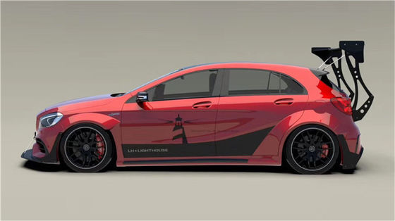 Para o Mercedes AMG A45 Kit de corpo de fibra de carbono A45 Upgraded Top Style Kit de corpo largo