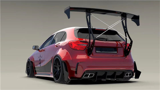 Para o Mercedes AMG A45 Kit de corpo de fibra de carbono A45 Upgraded Top Style Kit de corpo largo