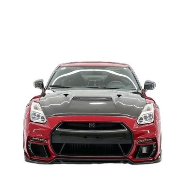 GTR R35 Nissan Body Kit Fibra de Carbono KP Estilo Bumper Spoiler Frente Widebody Kit