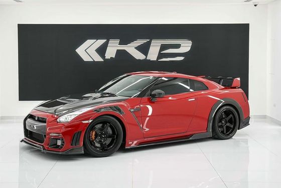GTR R35 Nissan Body Kit Fibra de Carbono KP Estilo Bumper Spoiler Frente Widebody Kit