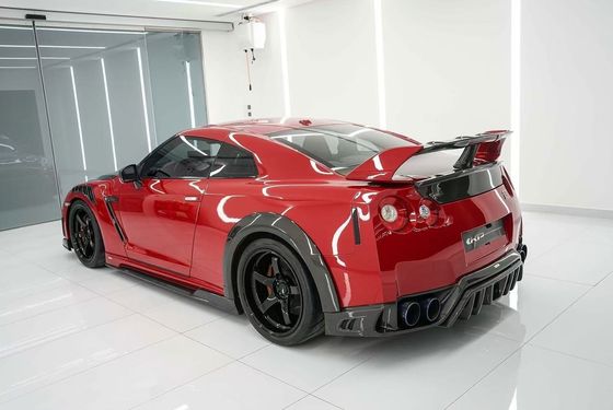 GTR R35 Nissan Body Kit Fibra de Carbono KP Estilo Bumper Spoiler Frente Widebody Kit