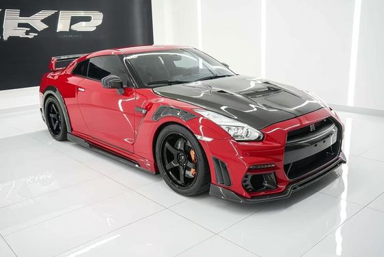 GTR R35 Nissan Body Kit Fibra de Carbono KP Estilo Bumper Spoiler Frente Widebody Kit