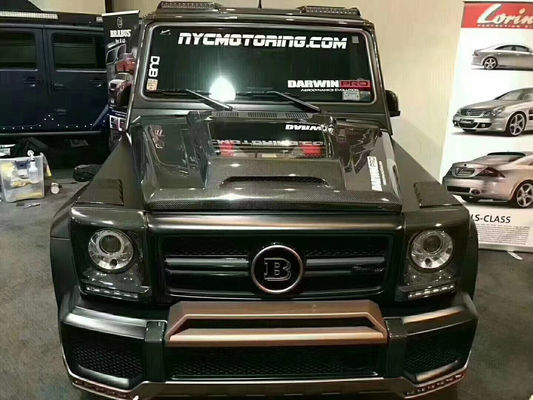Para a Benz Classe G W463 W464 Capuz de fibra de carbono G500G55G63G350 IMP Portão de máquina de estilo transparente