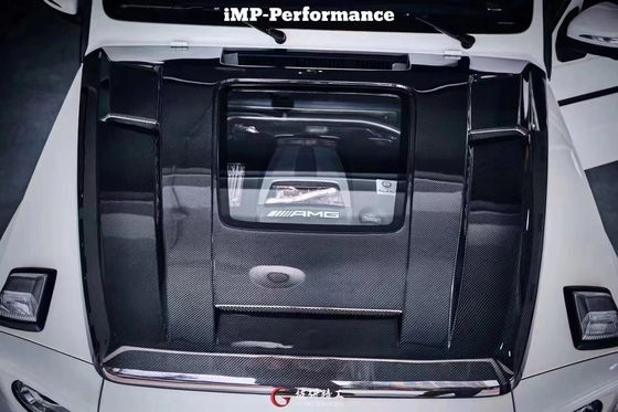 Para a Benz Classe G W463 W464 Capuz de fibra de carbono G500G55G63G350 IMP Portão de máquina de estilo transparente